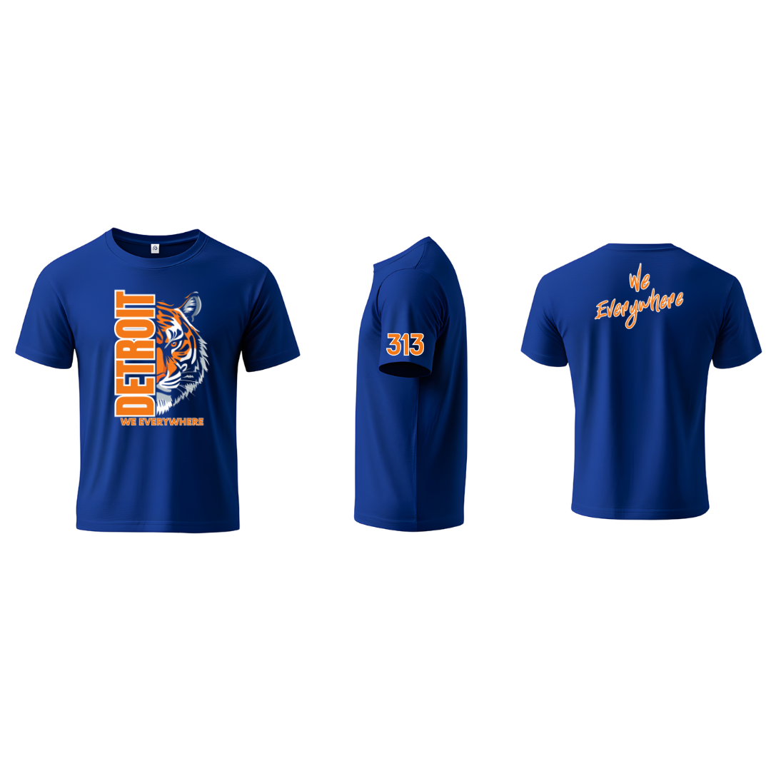 Detroit We Everywhere Tiger T-Shirt