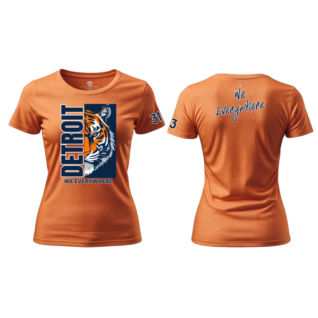 Detroit We Everywhere Women's Tiger T-Shirt