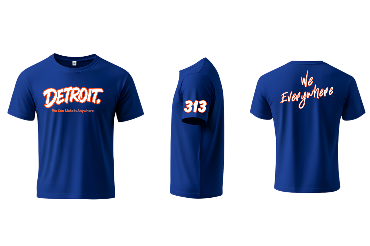 Detroit We Everywhere Signature T-Shirt (Men/Unisex)