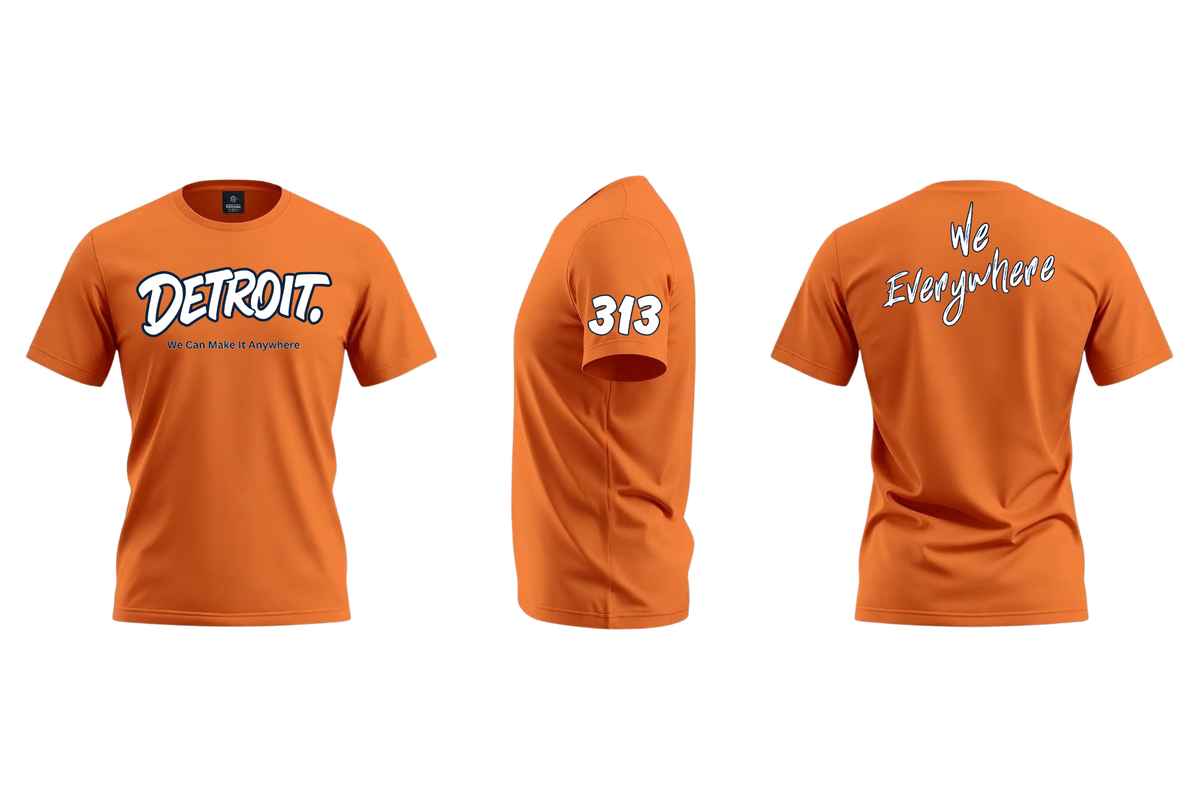 Detroit We Everywhere Signature T-Shirt (Men/Unisex)