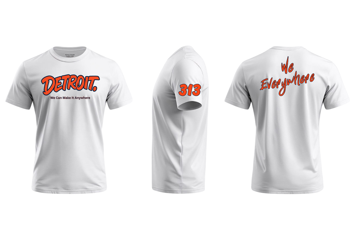 Detroit We Everywhere Signature T-Shirt (Men/Unisex)