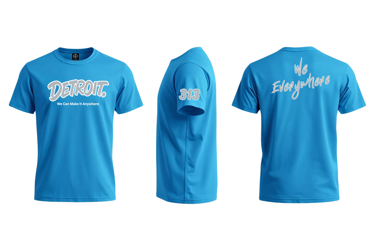 Detroit We Everywhere Signature T-Shirt (Men/Unisex)