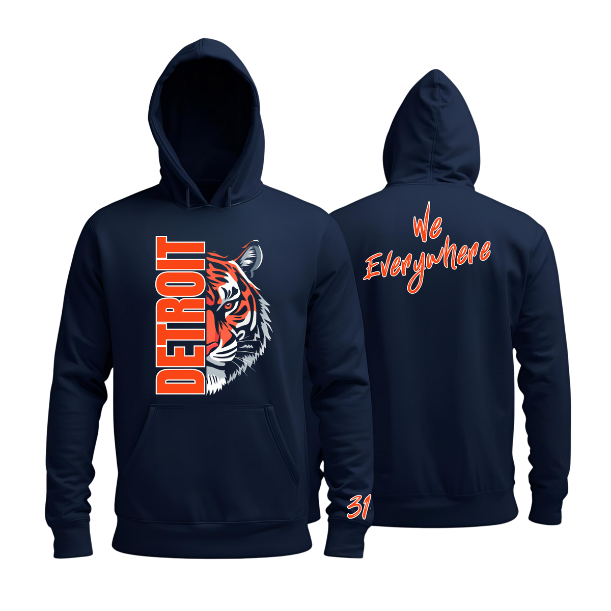 Detroit We Everywhere Tiger Hoodie
