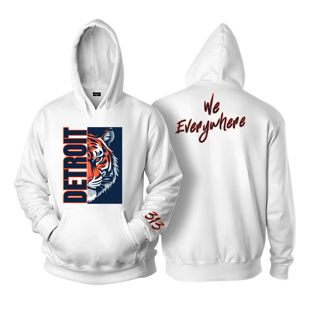 Detroit We Everywhere Tiger Hoodie