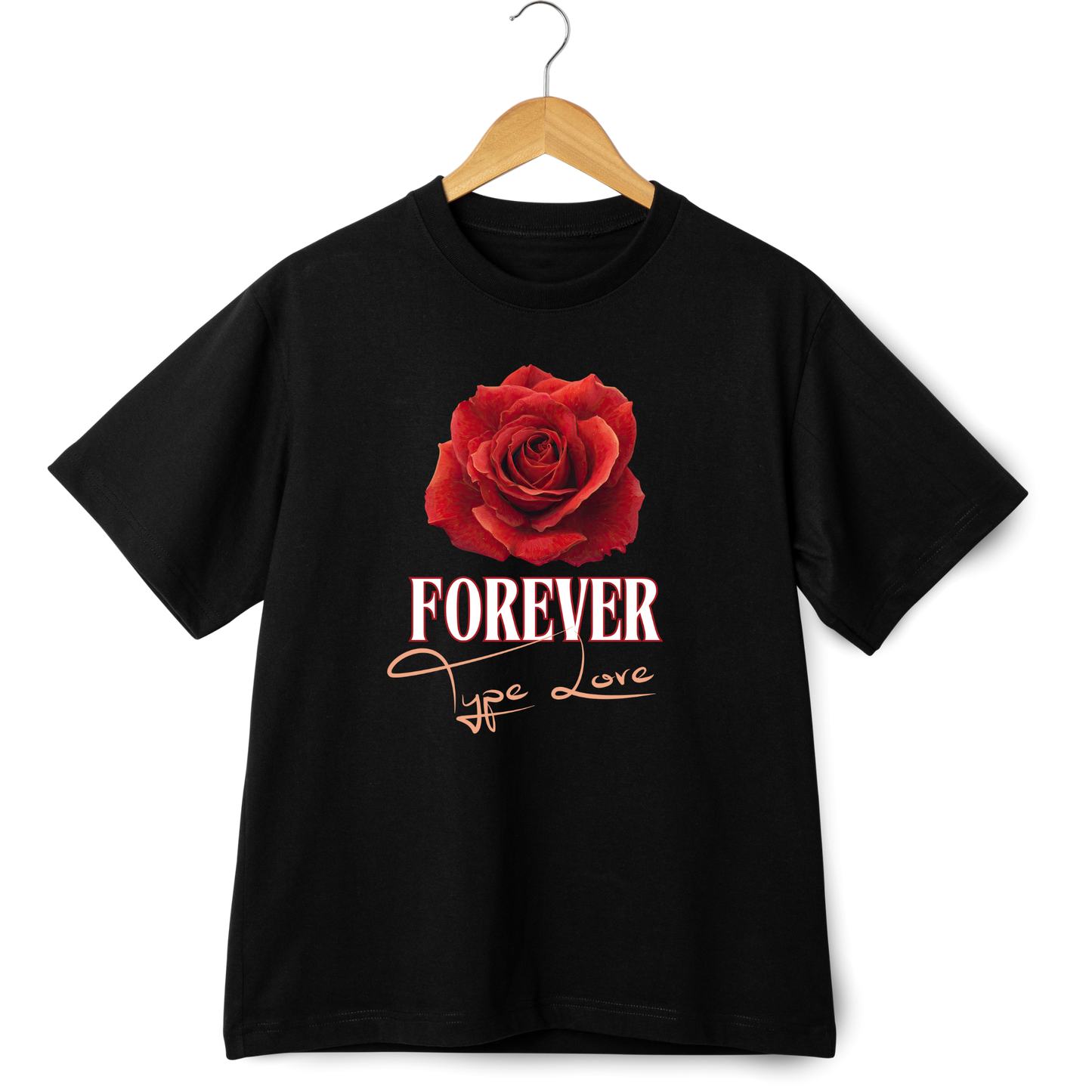 Forever Type Love 1 - Heavyweight 6oz T-Shirt