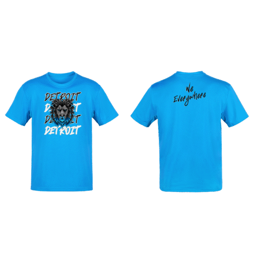 Detroit We Everywhere Big Face Lion T-Shirt - Image 3